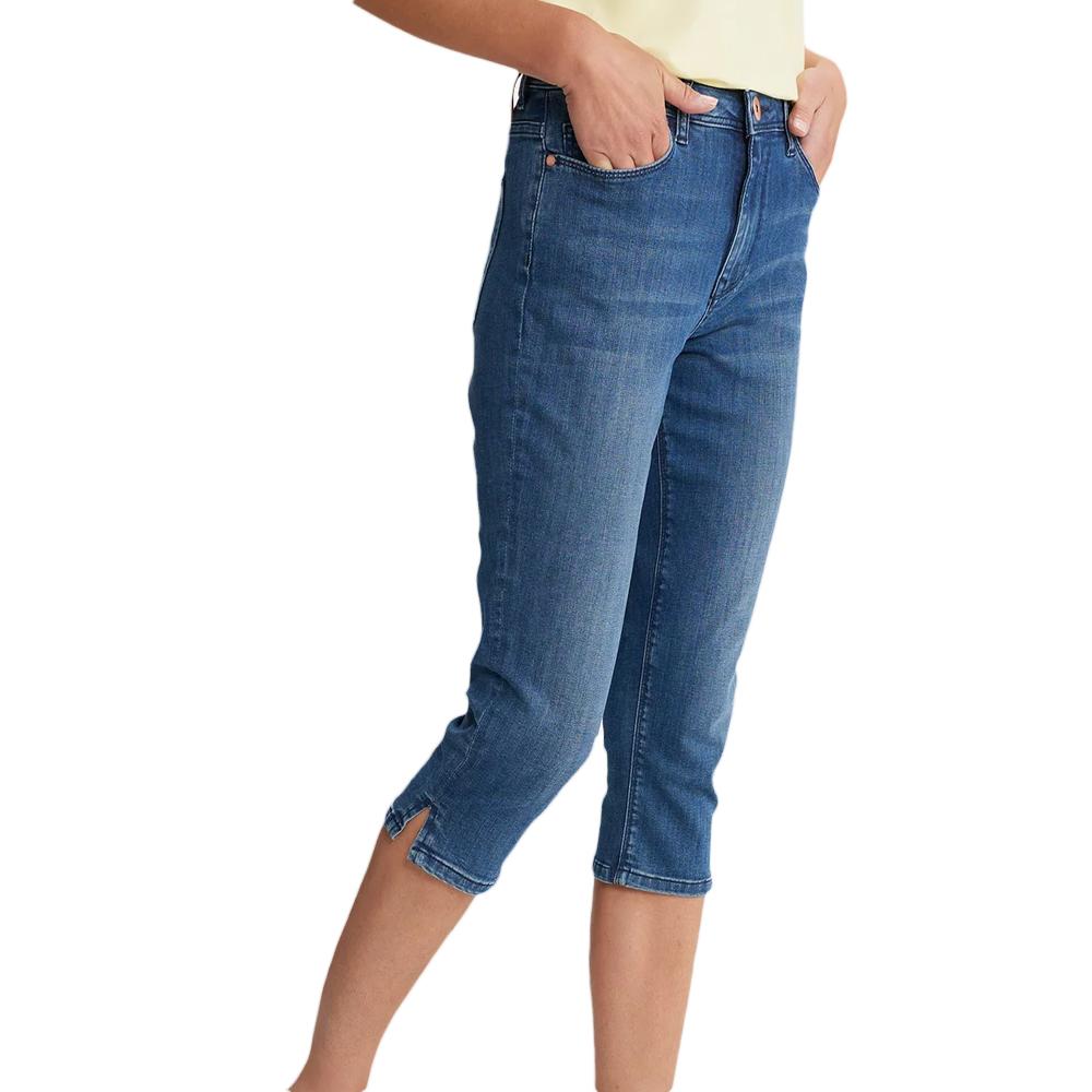 TBS Pantacourt Bleu Femme TBS AMBERDRE