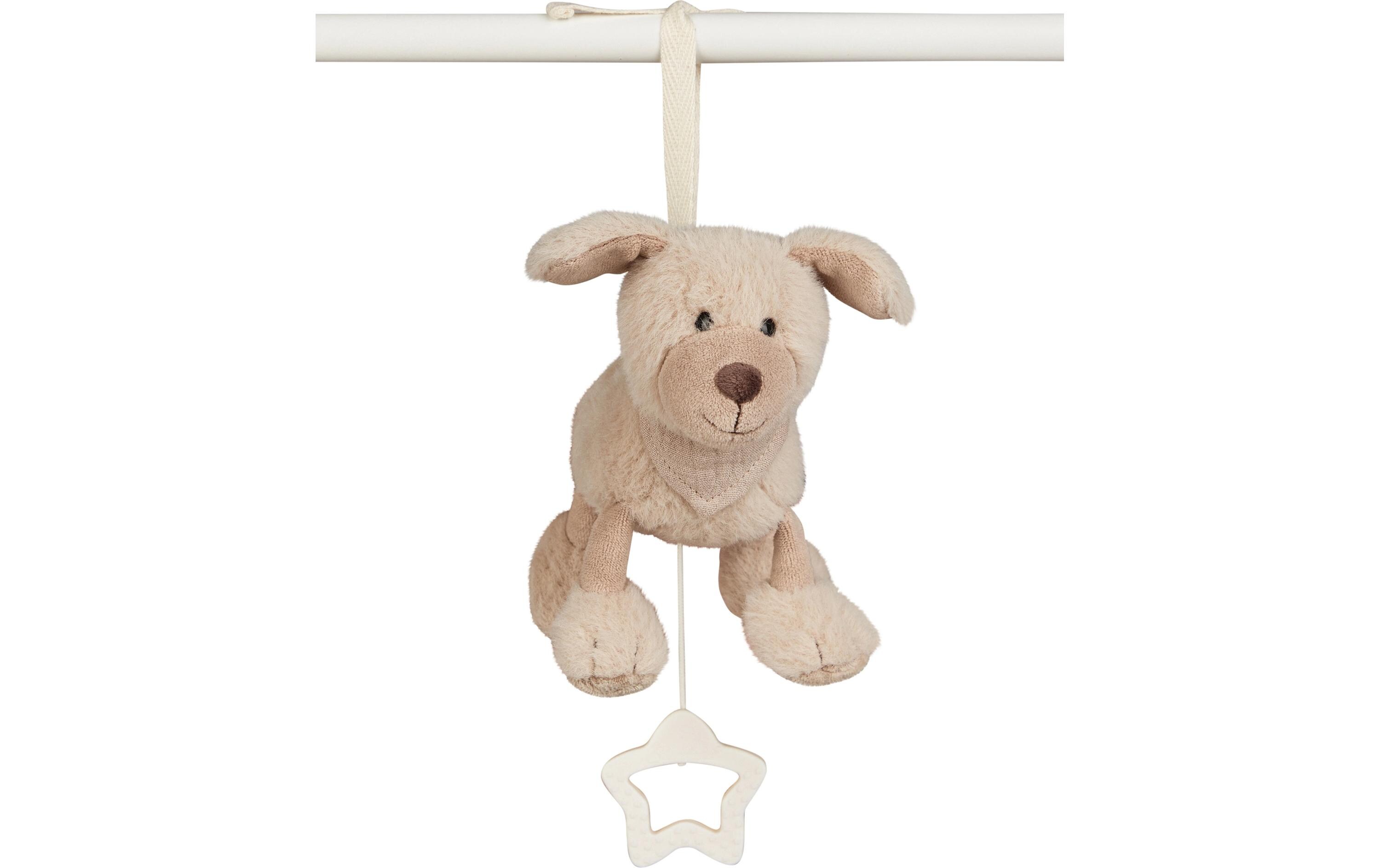 Spieluhr Hund Lucky SSpieluhr zum Anbinden