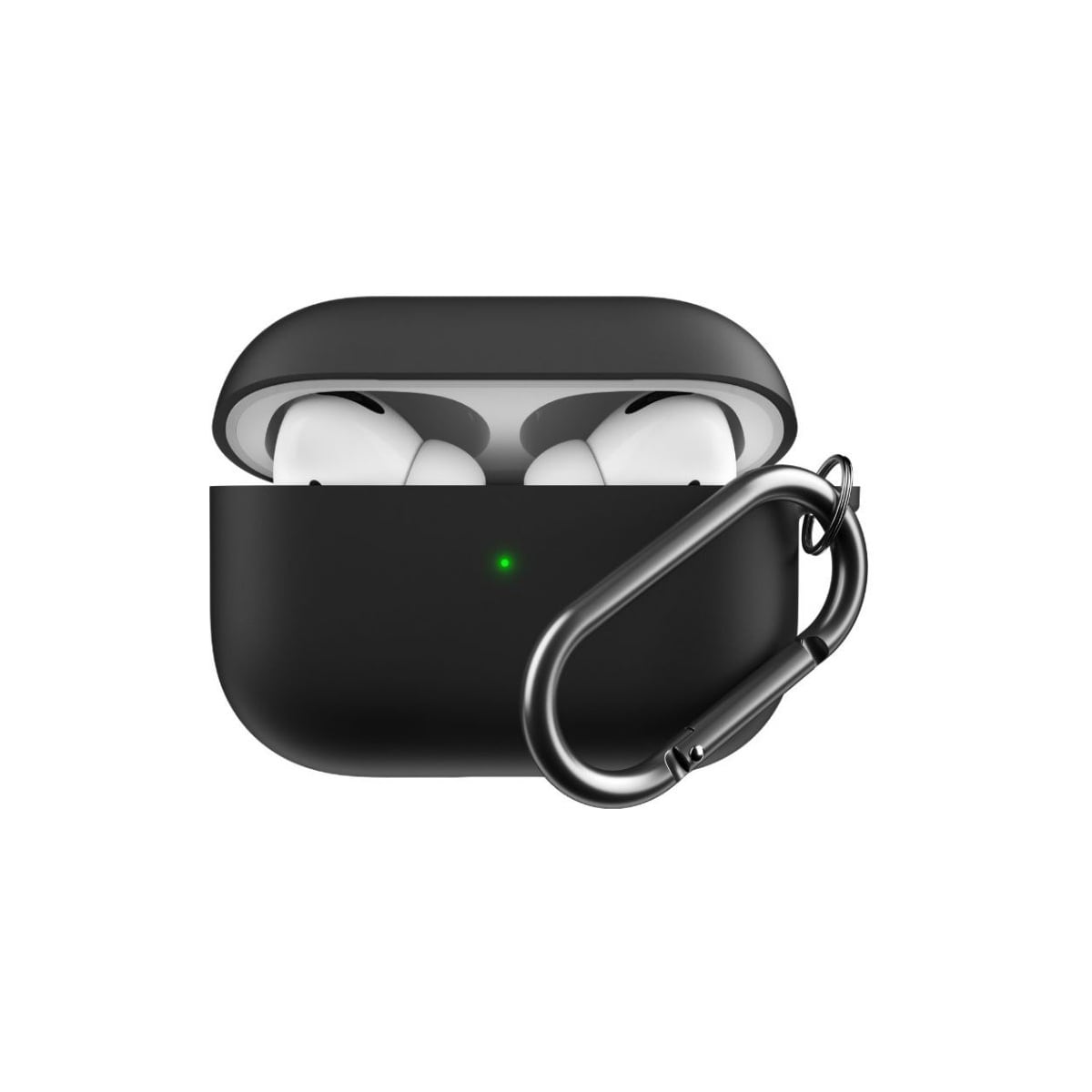 PodSkinz HybridShell AirPods Pro ladeetui m/ nøkkelhank (sort)