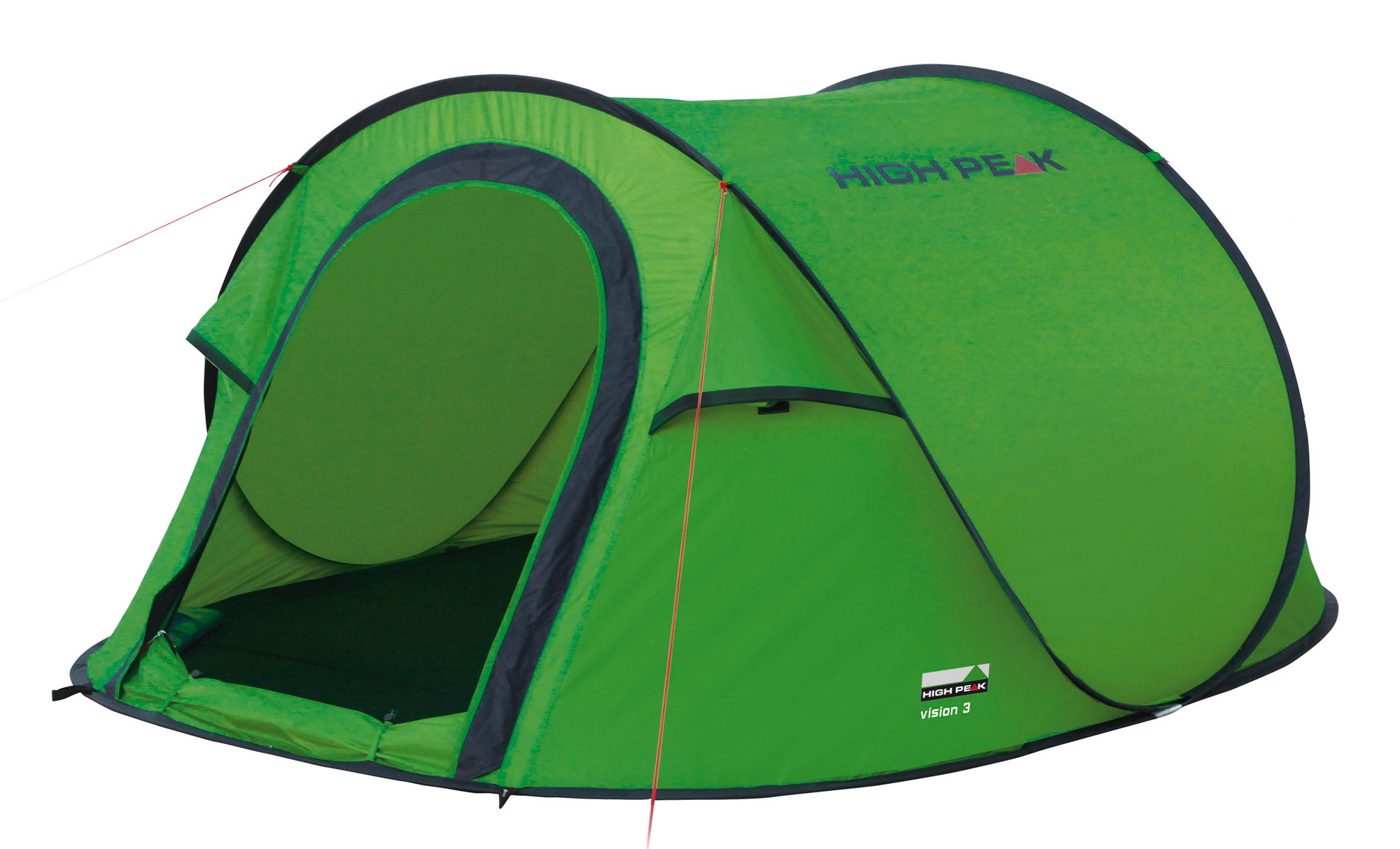 High Peak Vision 3 Einfachdach Pop Up Wurfzelt grün für 3 Personen