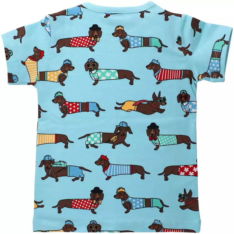 Villervalla Shirt Kurzarm Dachshund pool