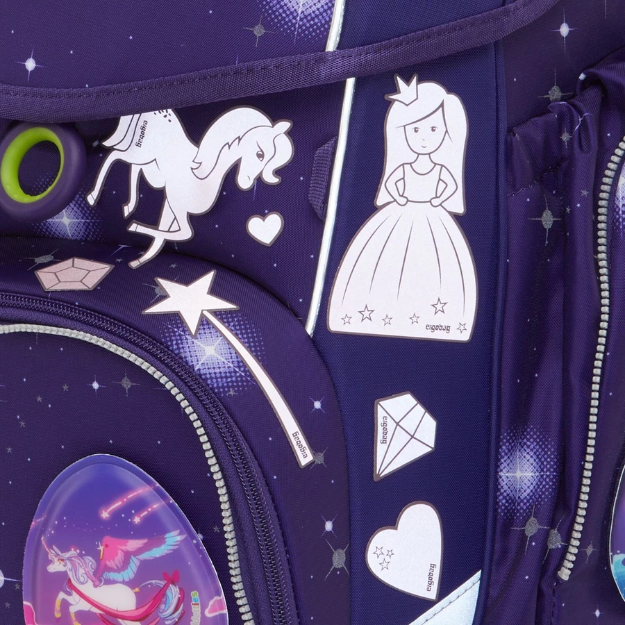 Ergobag Zubehör - Reflexie Sticker Set 10tlg. Prinzessin