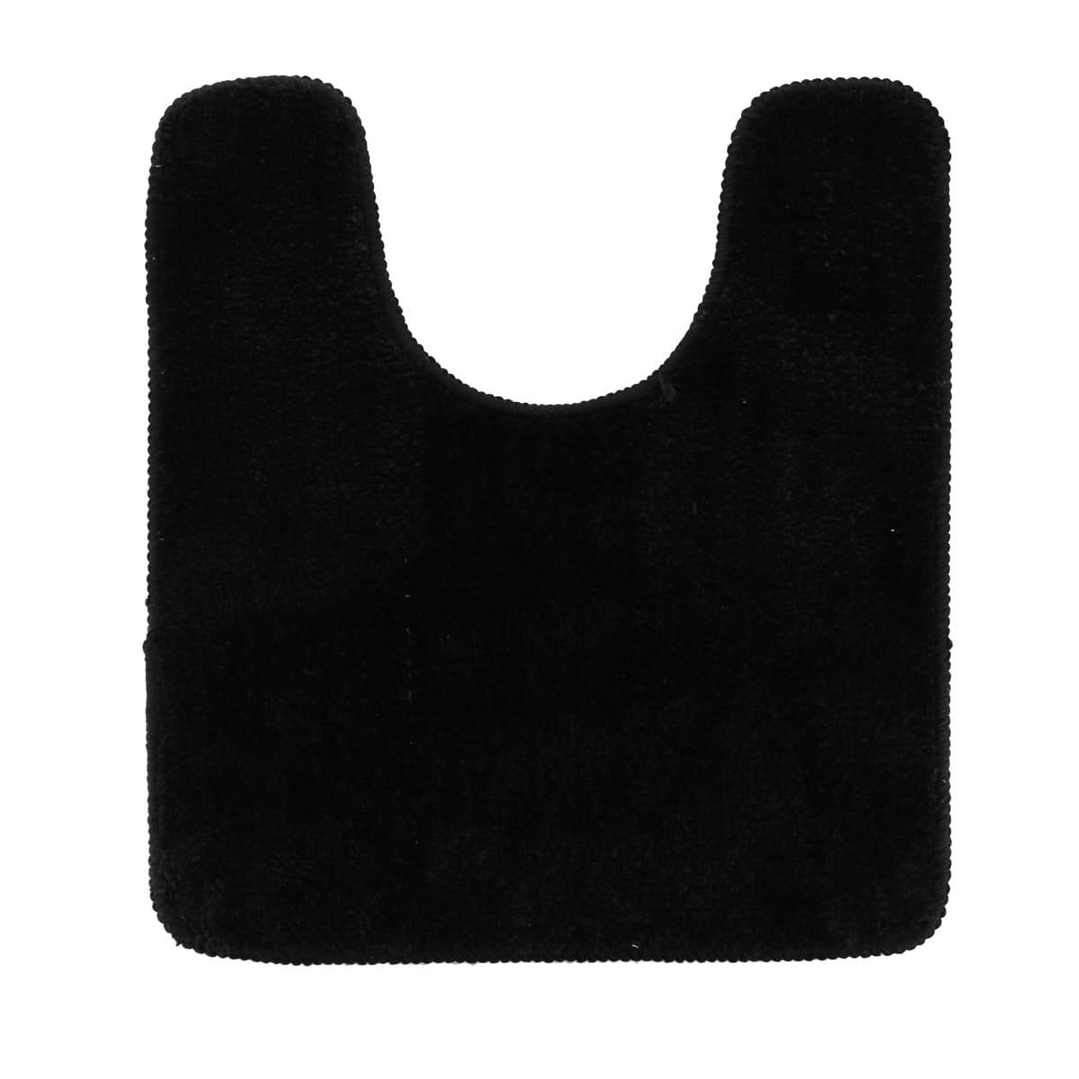 TAPIS CONTOUR WC 45X50CM DESSOUS LATEX NOIR