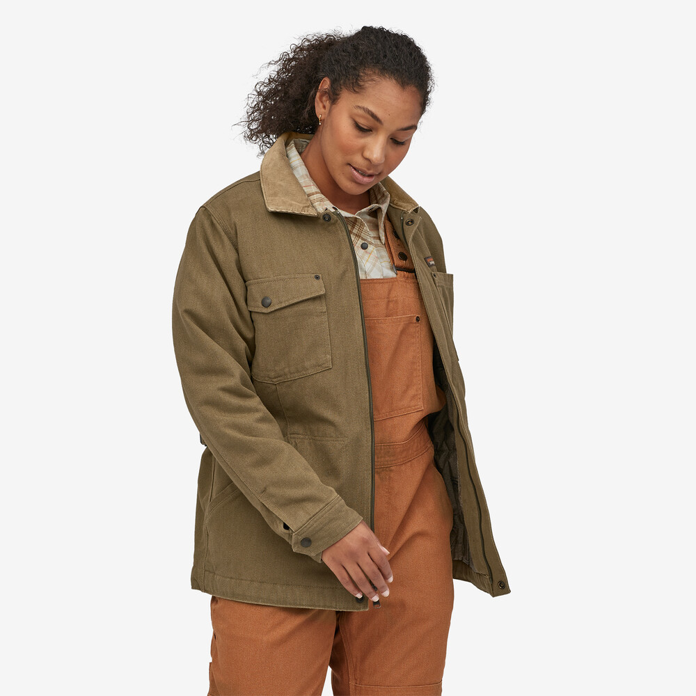 Iron Forge Damen-Scheunenmantel aus Hanf-Canvas
