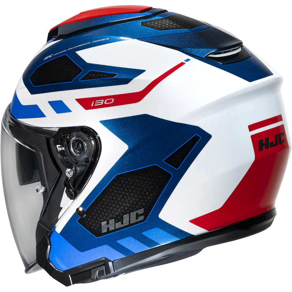 HJC - Casque i30 Aton MC21 / Blanc / Bleu / Rouge