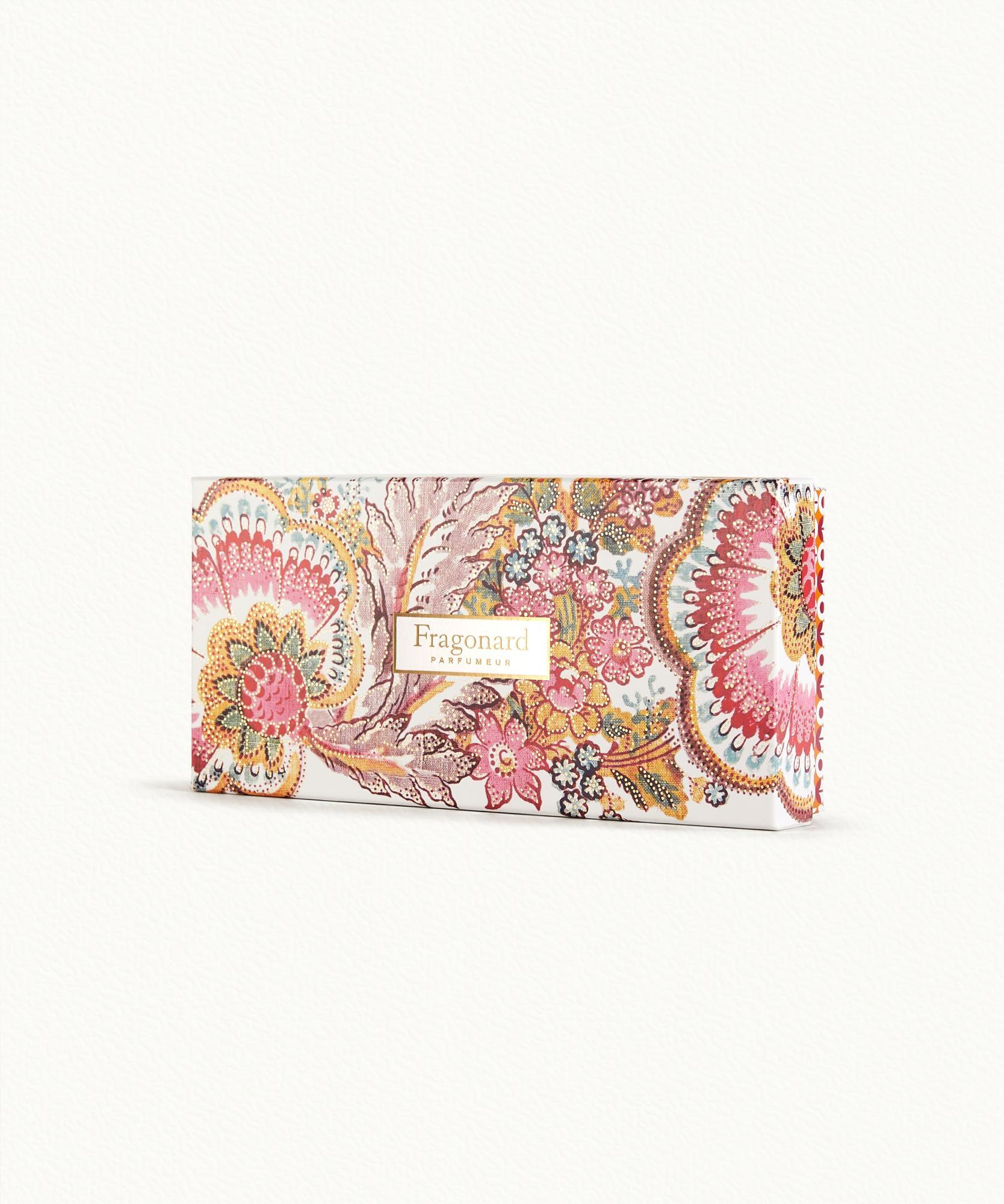 Coffret savons galets Fleuris  4 mini savons parfumés - 4 x 50 g