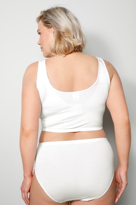 Bustier, Viskose-Stretchjersey, Rundhals, angenehm breite Träger