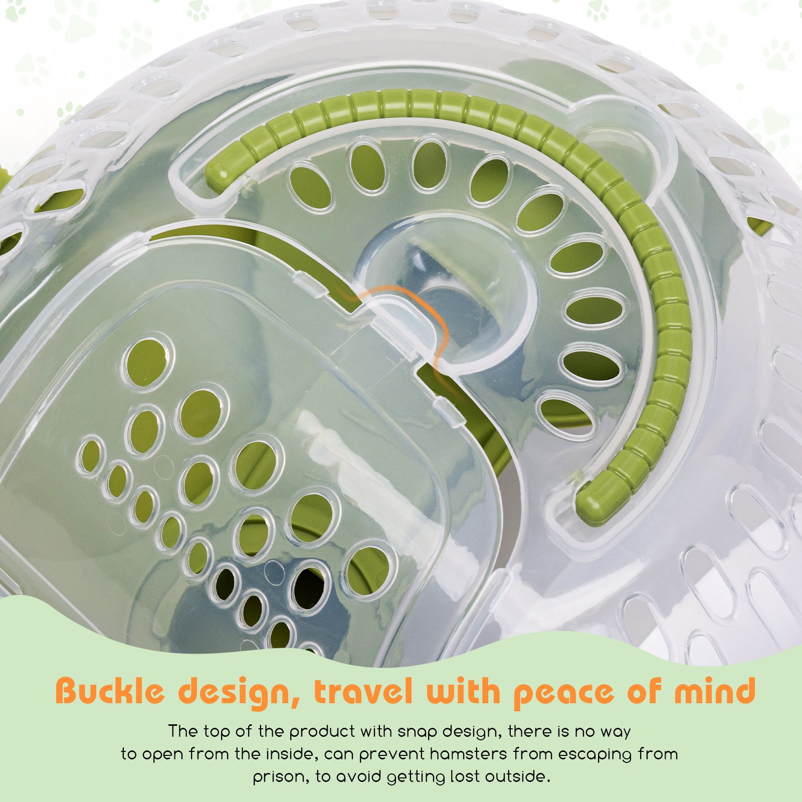 Nobleza - Gaiola de Transporte para Pequenos Animais, Gaiola Portátil para Hamster, Recipiente para Transporte de Coelhos, Transportadora para Animais de Estimação com Grades de Ventilação, Alça Confortável (C27*L20,5*A17CM)