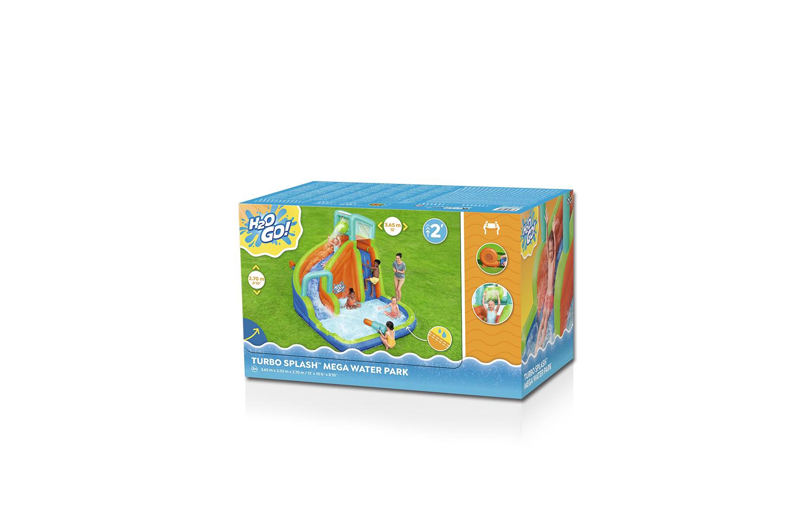 H2OGO! Turbo Splash Mega Water Park 365 x 320 x 270 cm<br>Mega-Wasserpark Turbo Splash