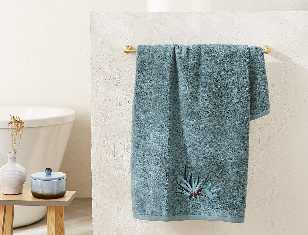 Drap de bain brodé-Tonka