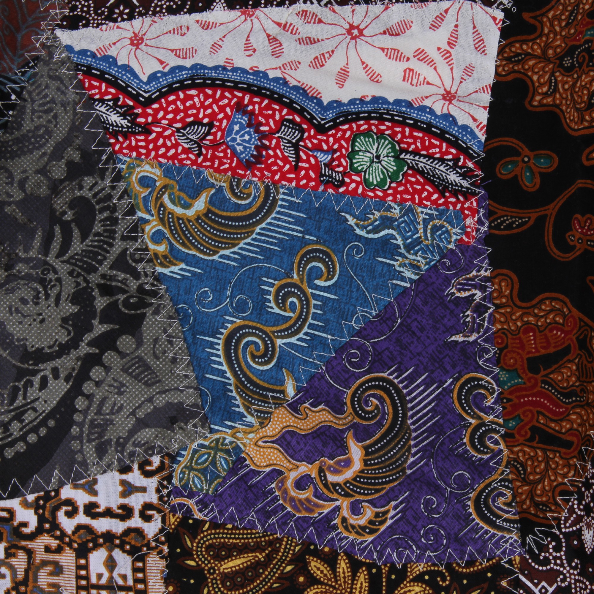 Patchwork Tischläufer, multicolor, L 200 cm, B 35 cm von fischer's lagerhaus