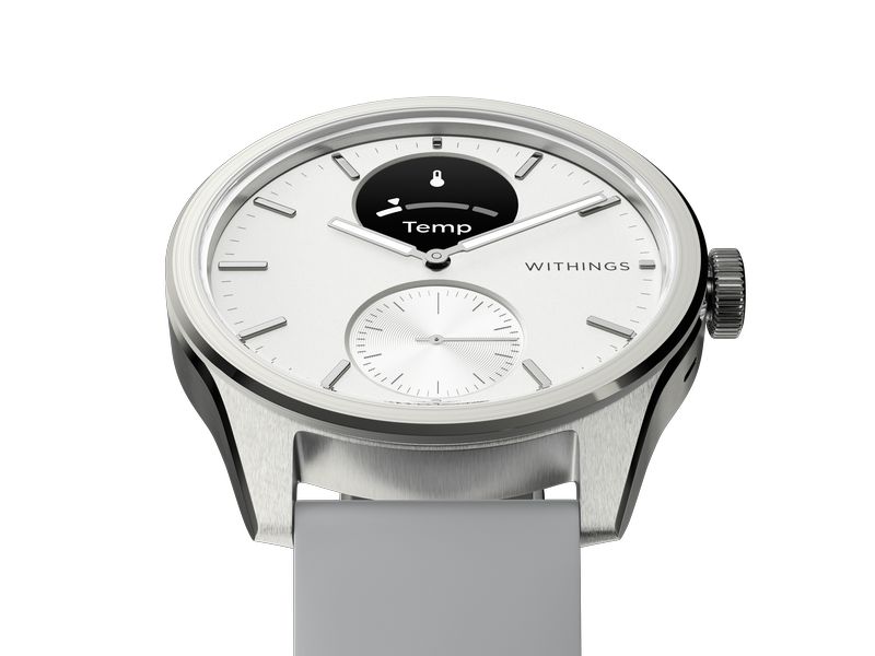 Withings Activity Tracker Scanwatch 2 Weiss, 42 mm Hybrid Smartwatch