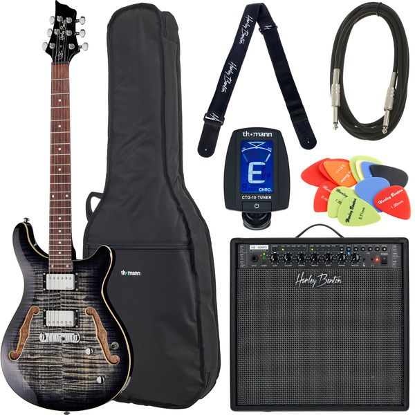 Harley Benton CST-24HB Charcoal Flame Set