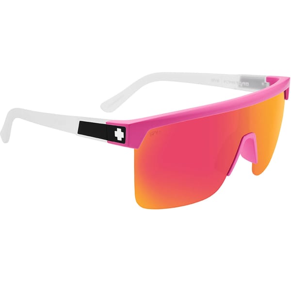 Lunette de soleil lifestyle SPY FLYNN 5050 MATTE PINK MATTE TRANSLUCENT WHITE HAPPY BRONZE PINK MIRROR