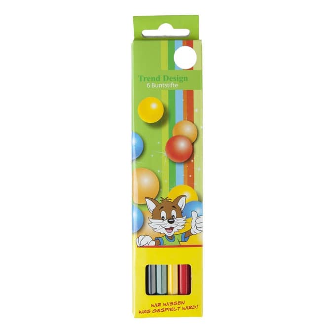 6 Holzbuntstifte - Besttoy