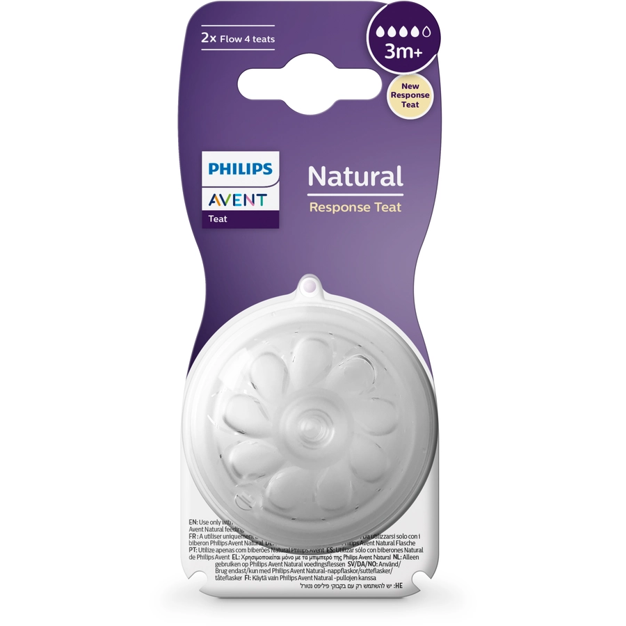 Philips Avent Trinksauger SCY96402 Natural Response ab dem 3. Monat 4 Stück