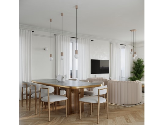 SOLLUX LIGHTING - Lampe à poser halo taupe