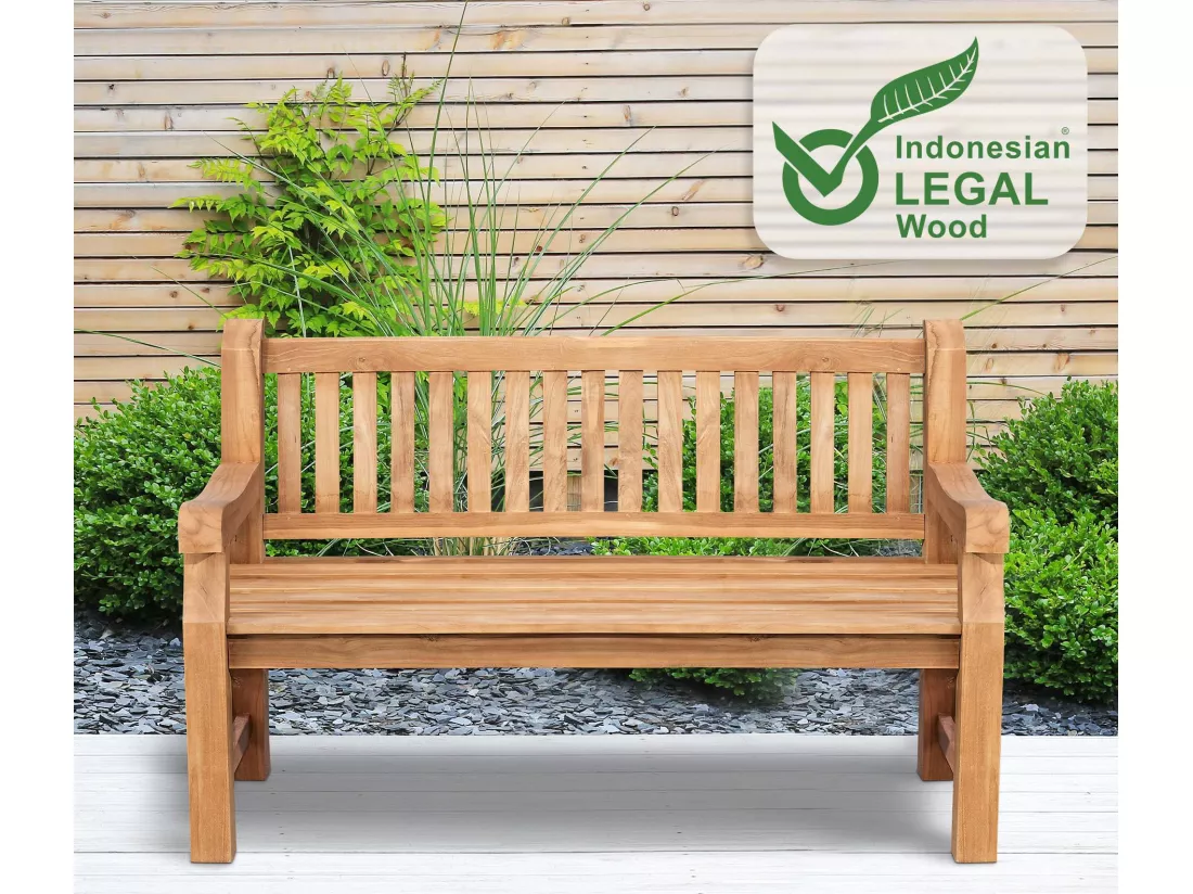 Banc de jardin - Bois - Teck - Jackson V2
