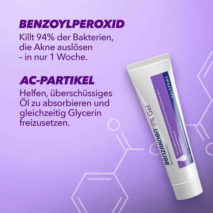 Benzaknen® 5% Gel bei leichter bis mittelschwerer Akne, 15 g