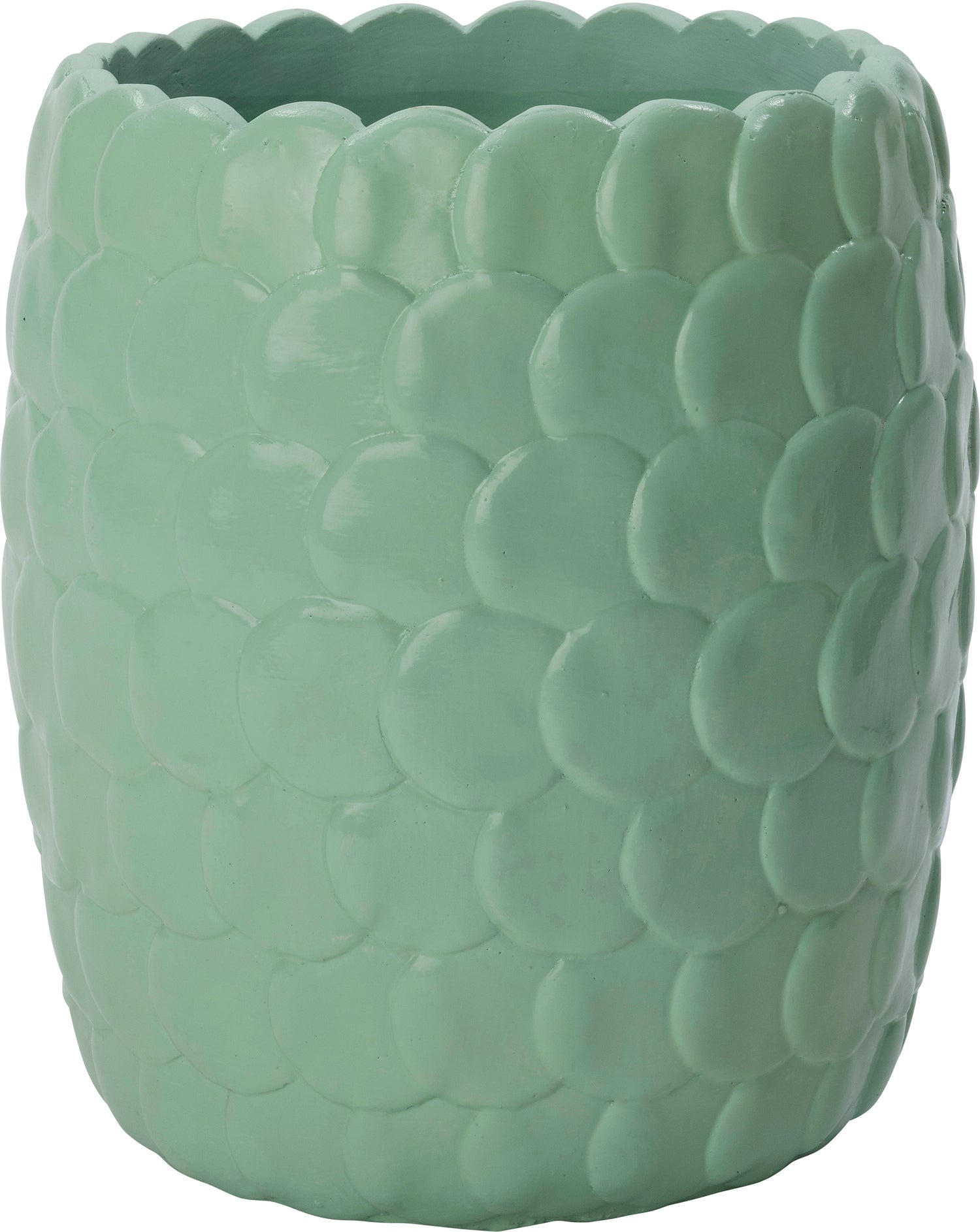 Intratuin bloempot Jessie groen D 24,5 H 28 cm