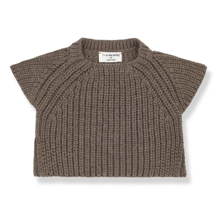 1+ in the family Pull Manches Courtes Indy | Marron