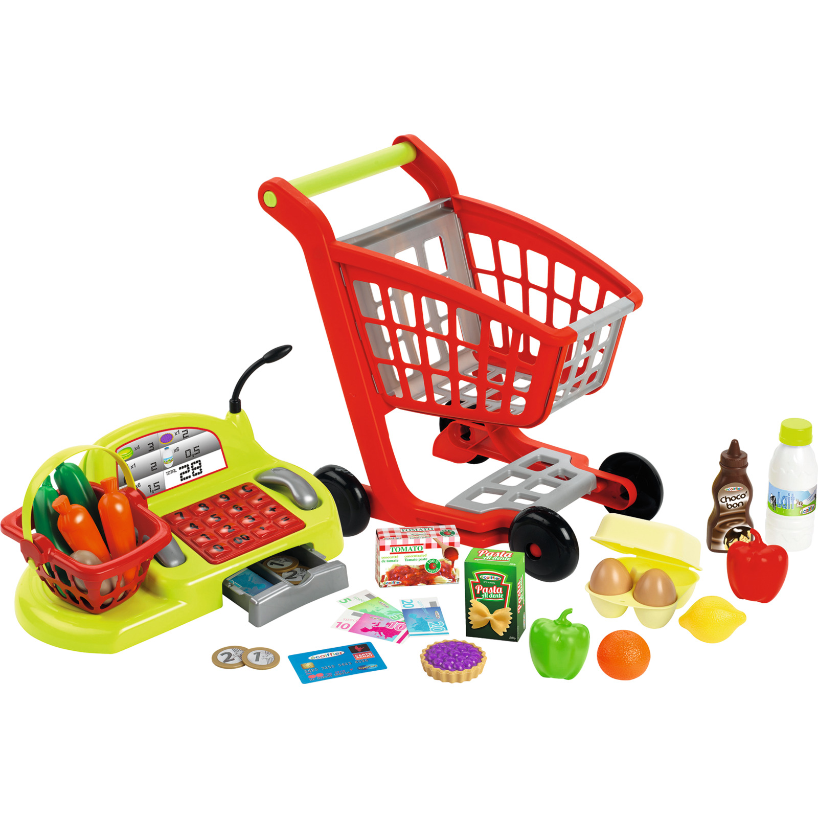 Ecoiffier Einkaufswagen/ Supermarktkasse