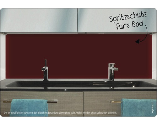 Badkamer achterwand mySPOTTI aqua paars 90x45 cm