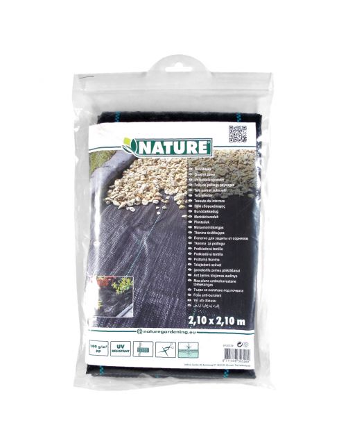 Nature Gronddoek - Kweekbenodigdheden - 2.1x2.1 m Zwart