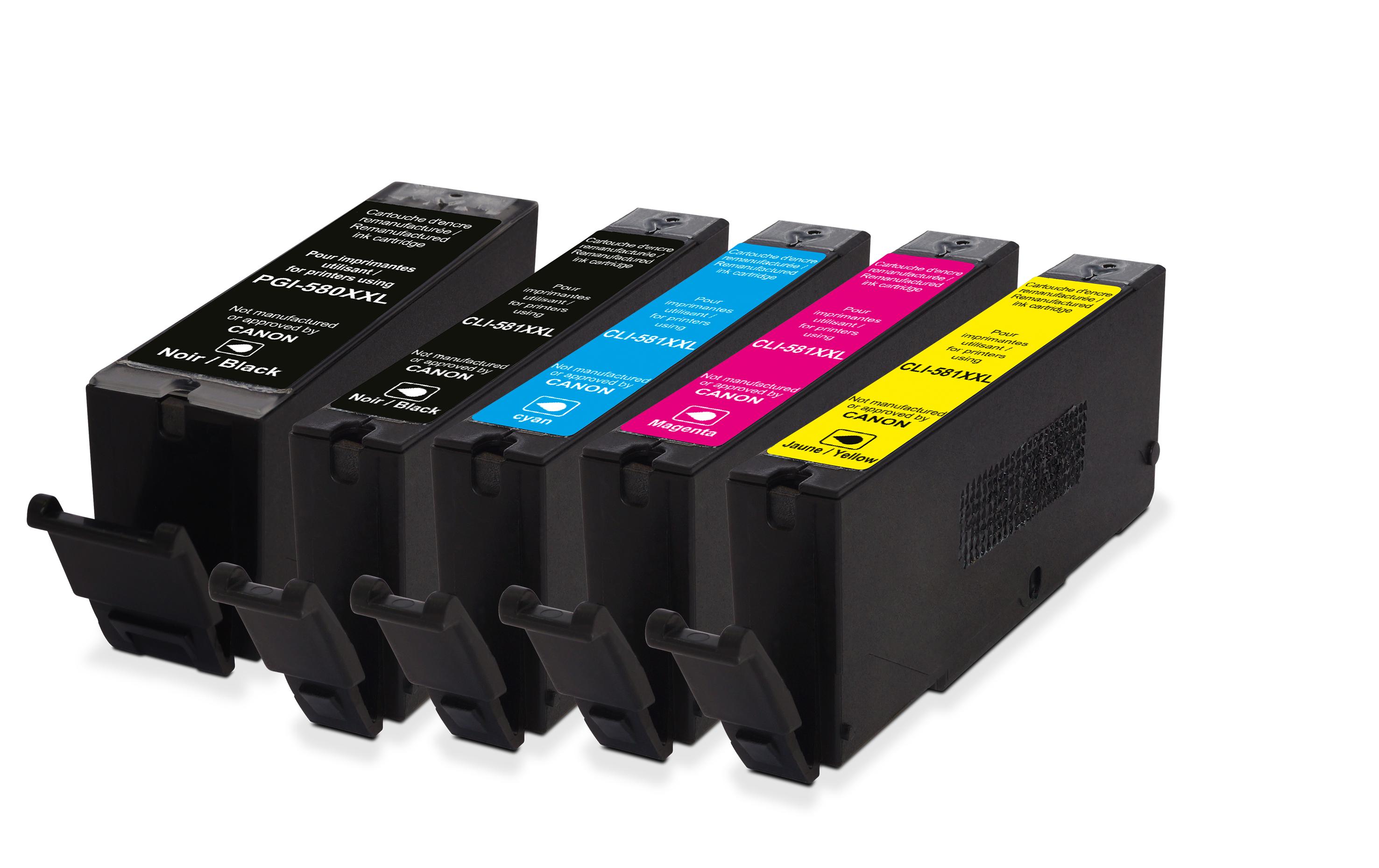 Tinte Canon PGI-580X XL Multipack PGBK, BK, C, M, YDruckerpatrone