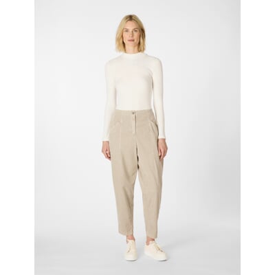 Damen-Feincordhose, Naturweiß