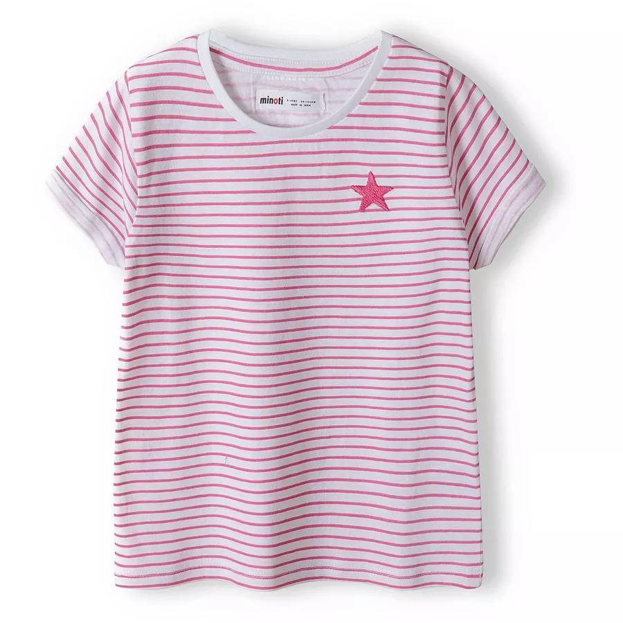MINOTI 4er-Pack T-Shirts RosaWeißBlau