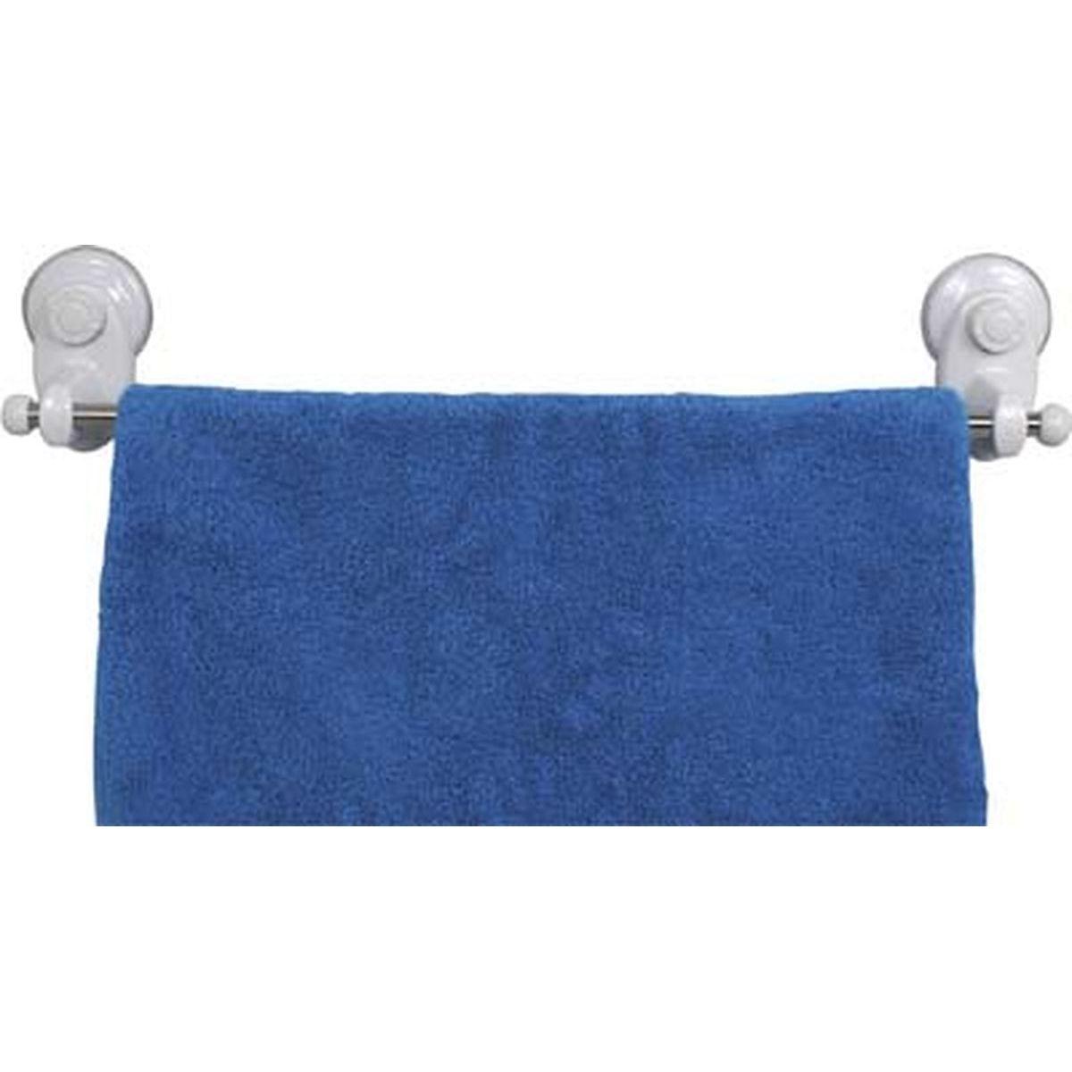 PORTE SERVIETTE ABS  PVC 1 BARRE ACIER INOXYDABLE SUR VENT