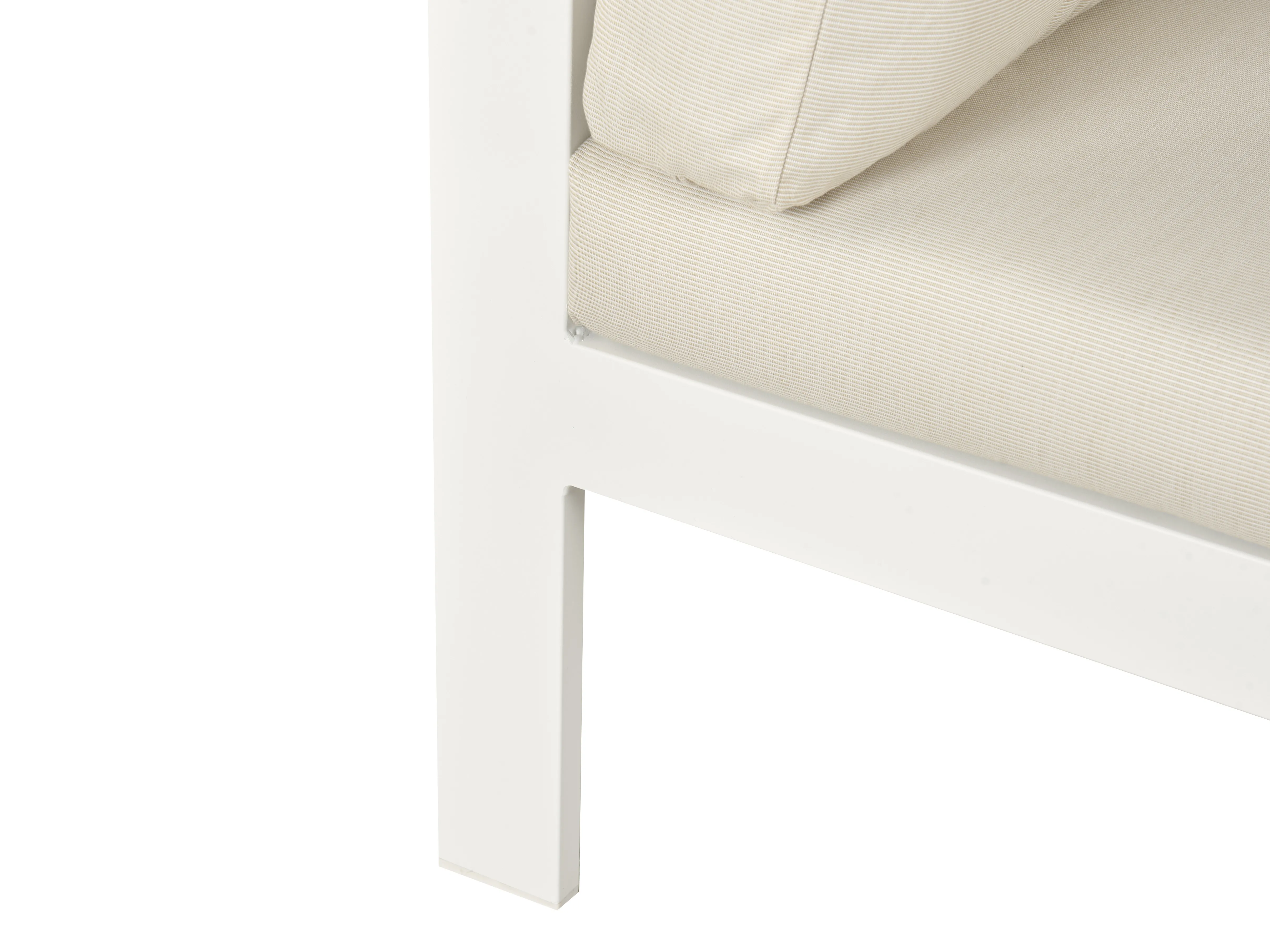 Tuin hoekloungeset met tafel 5-zits MESSINA linkszijdig Metaal Beige