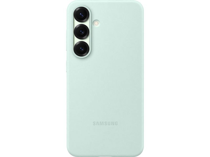 Samsung Back Cover Silicone Galaxy S25 Mint Moderne Handyhülle aus ultradünnem und griffigem Silikon für das  Samsung Galaxy S25
