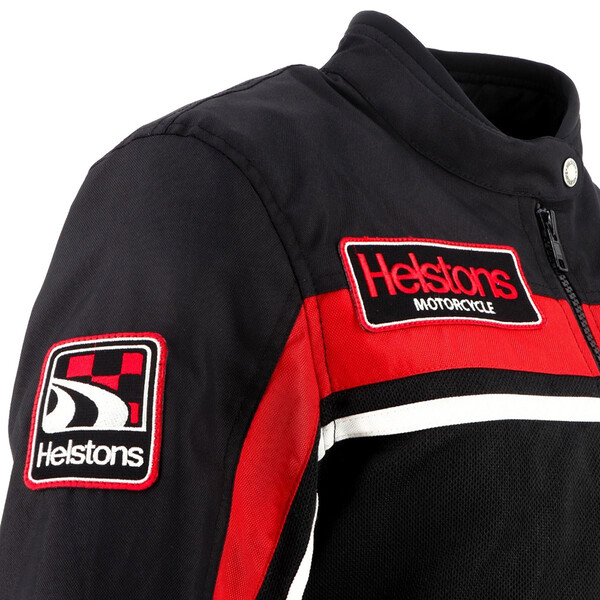 Helstons - Blouson femme Sturgis Air Noir / Blanc / Rouge