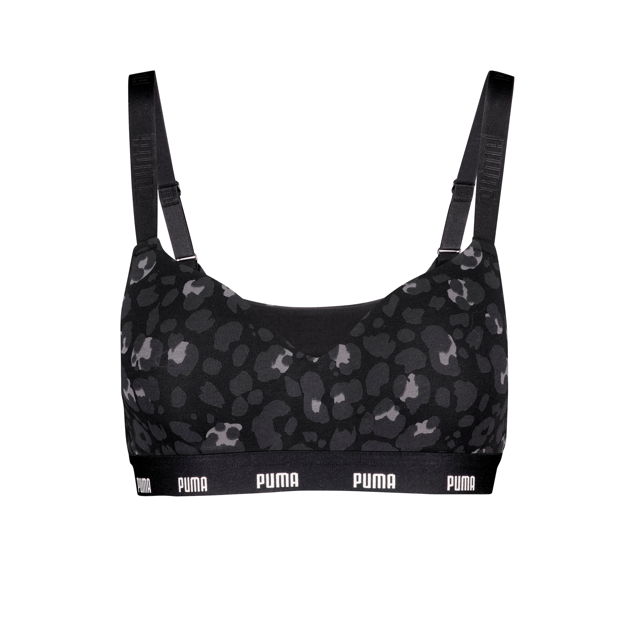PUMA Sport-Bustier »WOMEN PRINTED PADDED TOP«, elastisch, Animal-Print