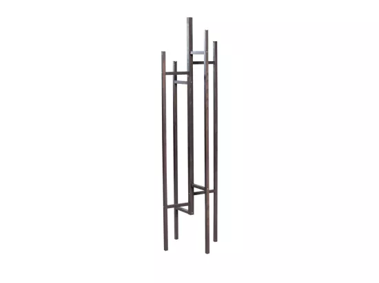 Eigen - Porte-manteaux design bois massif - Gris