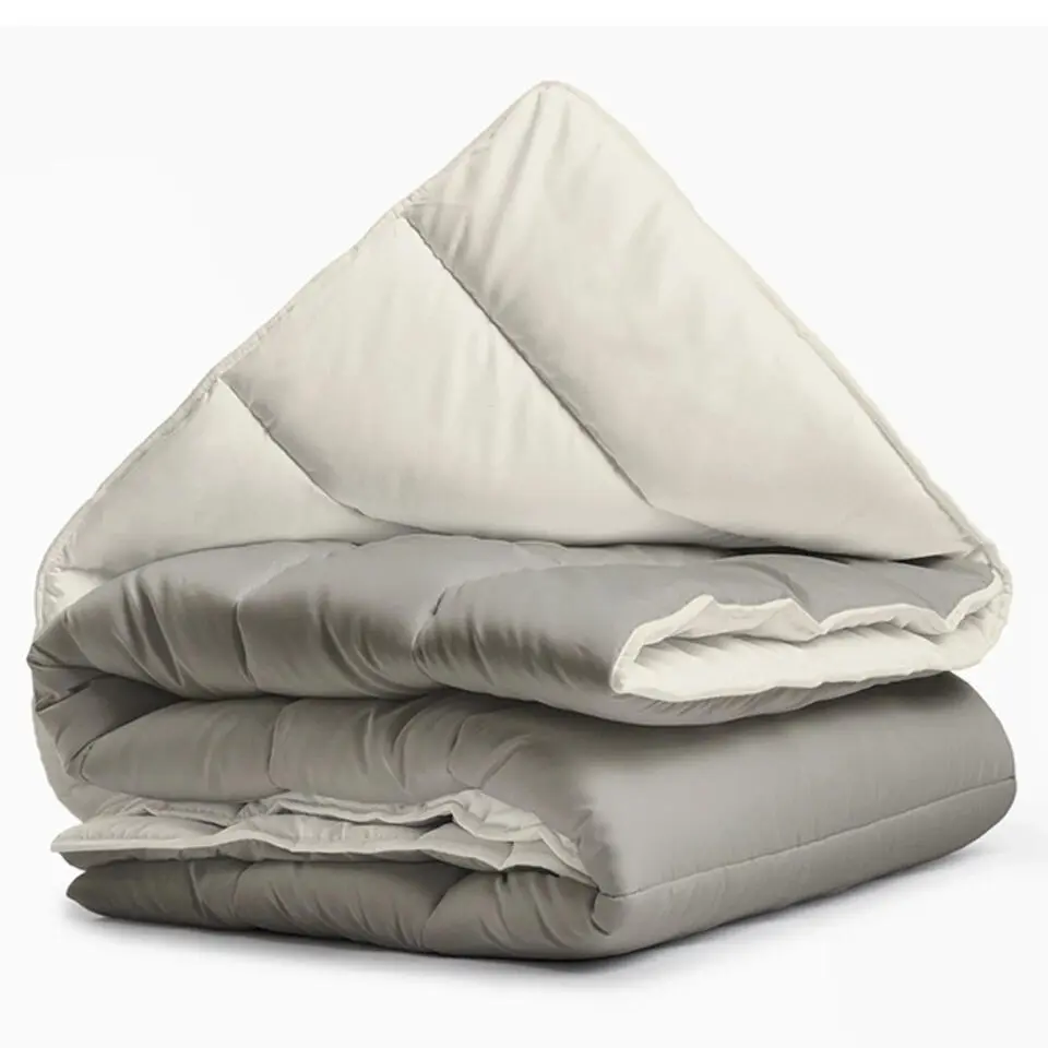 Dekbed zonder Overtrek 140x200 – Incl. Kussenslopen – Wasbaar – Crème/Kaki