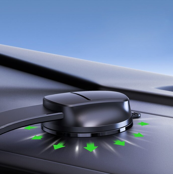 (15W) Dashboard MagSafe Qi2 Wireless Charge Auto KFZ Ladegerät Saugnapf Halterung - Schwarz