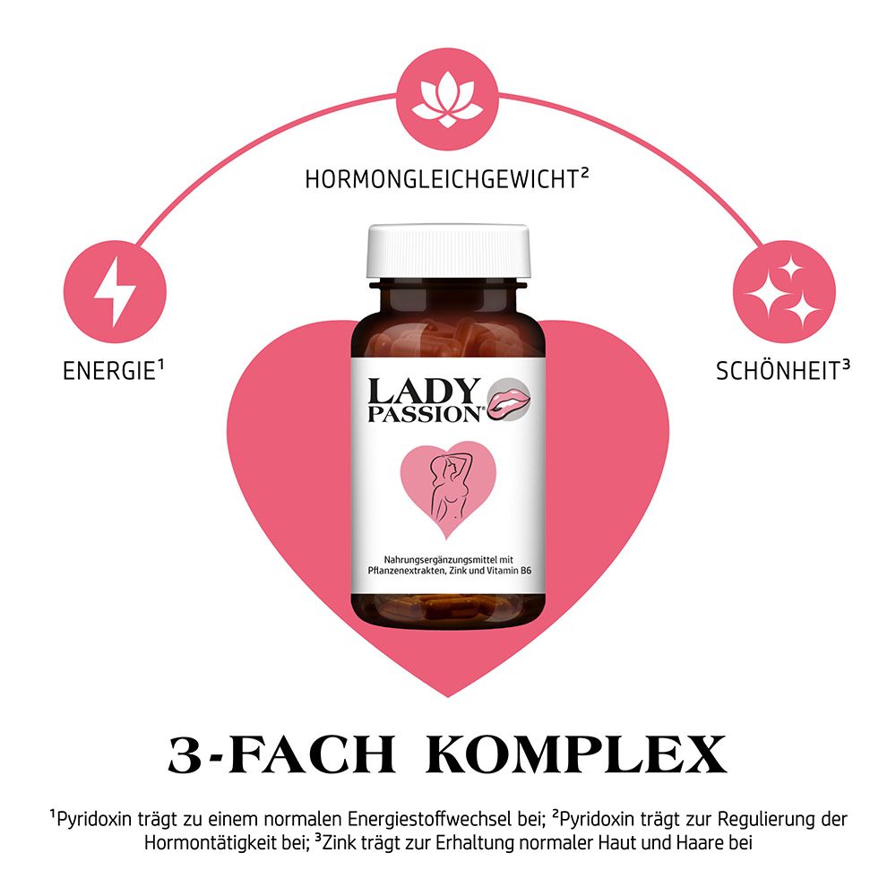 Lady Passion® mit Ashwagandha, Maca und Ginseng