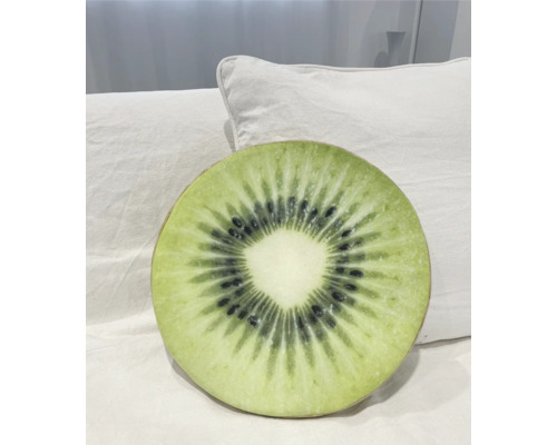 Fluwelen Kiwi zitkussen Ø 40 cm
