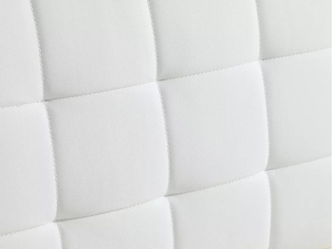 Canapé d'angle convertible et réversible en simili blanc WILLIS II
