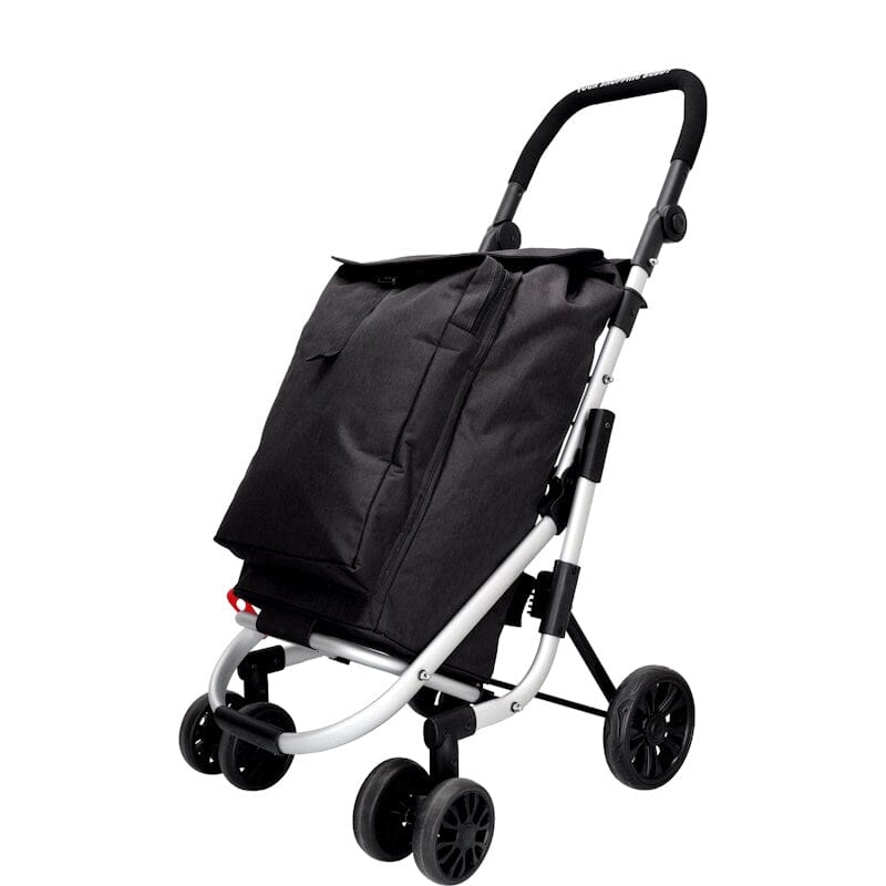 Beagles Shop&Go Boodschappentrolley 4-Wielen Zwart