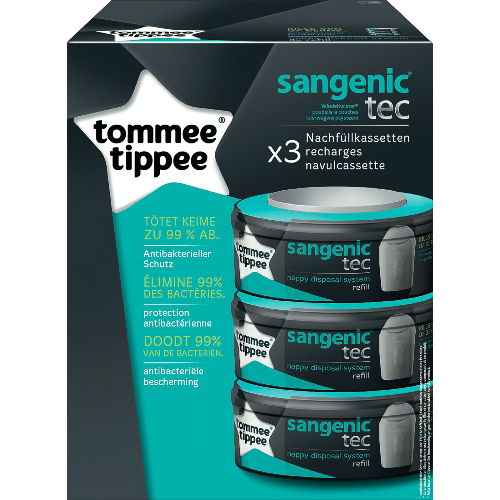 Sangenic Tec Nachfüllkassetten 3er Pack