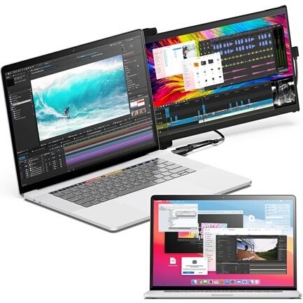 Ecran PC Mobile Pixels Duex Max DS Mobile Pixels ecran portable coulissant 14,1'' pour ordinateur portable