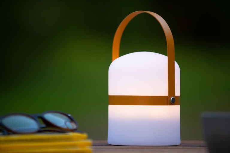 Lucide Little Joe tafellamp LED oplaadbaar buiten IP44 oranje