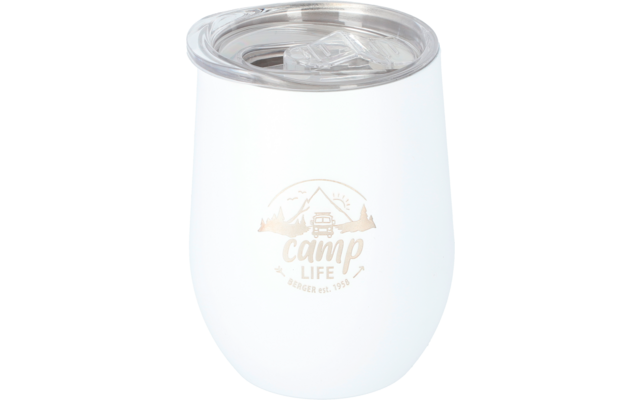 Camplife Edelstahl Thermo-Trinkbecher mit Deckel 360 ml