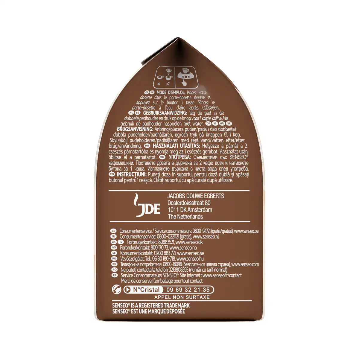 Senseo Cappuccino kaffeputer 4061918
