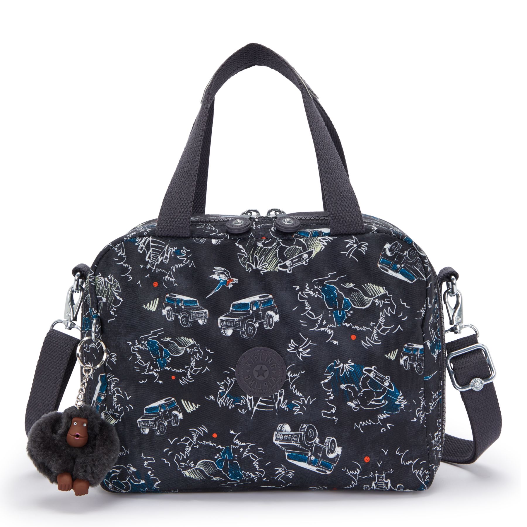 MIYO Sac repas moyen avec pochette de maintien pour trolley - Jungle Fun Race