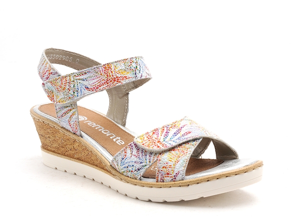 Remonte nu pieds talons femme r6252 multicolore